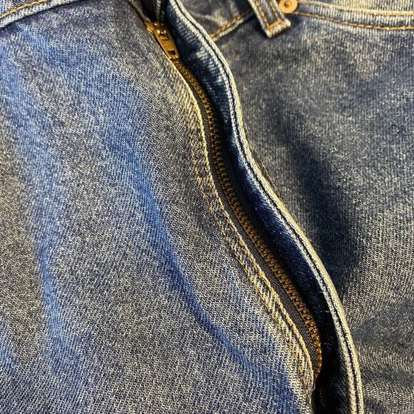 Vintage Levi's 550 1990’s 36x30 Relaxed Fit Tapered Leg Orange Tab Dark Wash - Picture 10 of 11